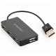 USB centrmezgls 4 porti USB 2.0, 480 Mbit/s, Gembird