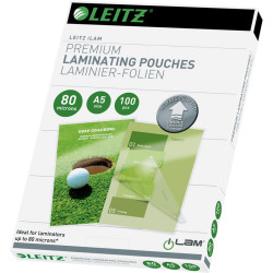 Laminating Pouches iLAM A5 80mic 100pcs, Leitz