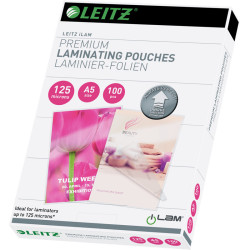 Laminating Pouches iLAM A5 125mic 100gab., Leitz