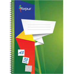 Spiral-binded notebook A5/70 Sheets, Forpus