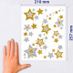 Uzlīmes logu dekorēšanai 52952 (zelta un sudraba zvaigznes), Avery Zweckform