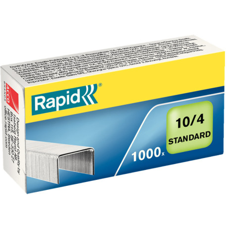 Staples Rapid Standard 10/4 Galvanized Box of 1000