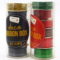 Deco Ribbon 14–20mmx1.5m 6pcs., Craft Sensations