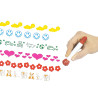 Roller Stamping Markers 6pcs., Grafix