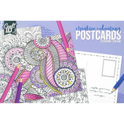 Creative Colouring Postcards 20 Designs, Craft Sensation