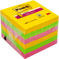 Post-it® Super Sticky Z-Notes Carnival Colours 76x76mm 90 Sheets