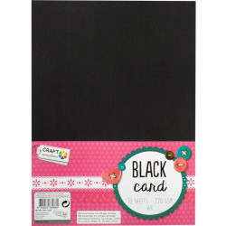 Black Card A4 220g/m² 10pcs., Craft Sensations