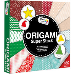 Origami Superstack Christmas 15x15cm 180pcs., Basic Craft