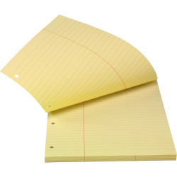 Paper Pad A4 80g/m² 100 Sheets Ruled Yellow Glued, Bantex