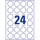 Avery-Zweckform L3415-100 Labels ⌀40mm Paper White 2400 pc(s)