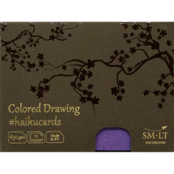 Colored Drawing Haikucards 15x10cm 630g/m² 11pcs., Smiltainis