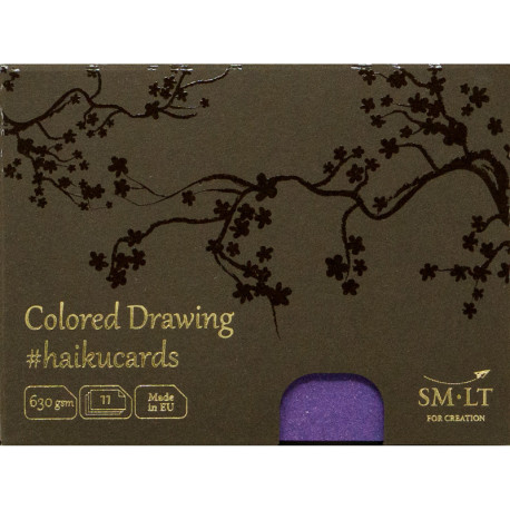 Apsveikuma kartīšu sagataves Colored Drawing Haikucards 15x10cm 630g/m² 11gab., Smiltainis