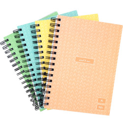 Spiral-binded notebook A5/160 Sheets, Kreska