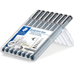 Fineliner Set Pigment Liner 308SB8, Staedtler