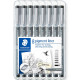 Fineliner Set Pigment Liner 308SB8, Staedtler