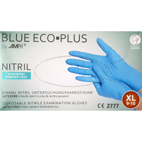 Nitrila cimdi zili Eco Plus XL 100gab., Ampri