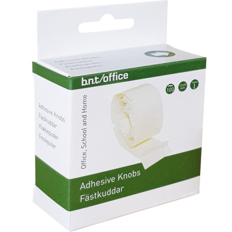 Adhesive Knobs 12x25mm 100pcs., BNT Scandinavia