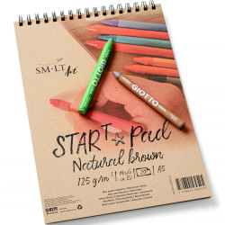 Kraft sketch pad StarT A4 125g/m² 20 Sheets, Smiltainis
