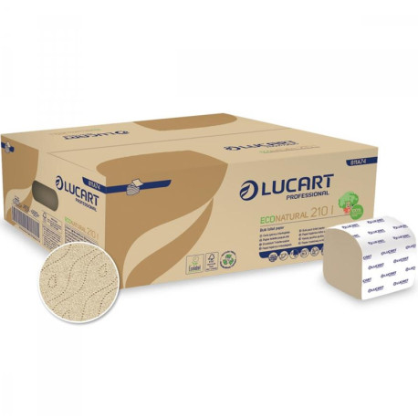 Toilet Paper Interfolded Econatural 210 40pcs, Lucart