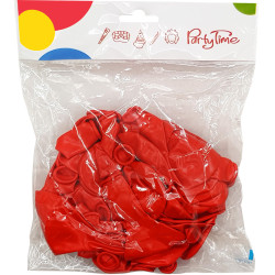 Gaisa baloni ⌀28cm sarkani 50gab. Party Time