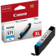 Ink Cartridge CLI-571XL Cyan 11ml, Canon