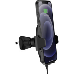 Car Phone Holder with 15W Wireless Qi Charging, Ansmann