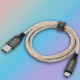 Kabelis USB Type-C ar LED gaismu 1m, Ansmann