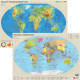 Pasaules fizioģeogrāfiskā un politiskā karte A3 1:85000000, Jāņa Sēta