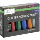 Glitter Acrylic Paint 6x75ml, Nassau Fine Art