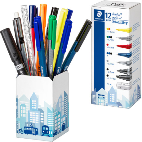 Rakstāmpiederumu komplekts Triplus® Mobility Set 34 15gab., Staedtler