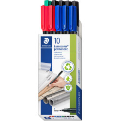 Lumocolor® Permanent Pen 318 10pcs., Staedtler