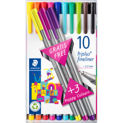 Triplus Fineliner 334TB 10+3 pcs., Staedtler