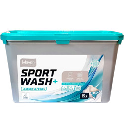 Laundry Capsules Sport Wash+ 15pcs., Mayeri