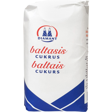 Baltais cukurs 1kg