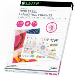 Laminating pouches Leitz A4 125mic High speed 100pcs
