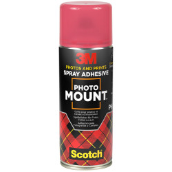 3M™ PhotoMount™ Permanent When Dry Spray Adhesive, 1 Can, 400 ml