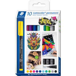 Permanenti marķieri Lumocolor® F 10gab., Staedtler