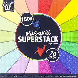 Origami Superstack 15x15cm 180pcs., Craft ID