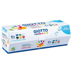 Pirkstiņkrāsas Giotto 6x100ml, Fila