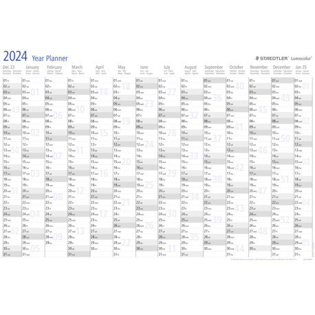 Year Planner 2024 Lumocolor® 641, Staedtler