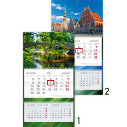 Sienas kalendārs Short Plus, Trilines