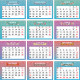 Wall Calendar Color A4, Timer