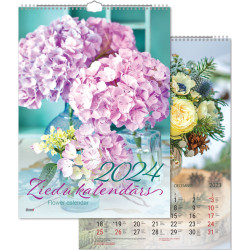 Wall Calendar Flowers, Timer