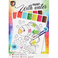 Paint with Water 10 Drawings, Creative Craft