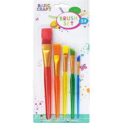 Brush Set 5pcs., Basic Craft