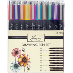 Drawing Pen Set 10pcs., Nassau Fine Art