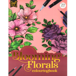 Colouringbook Blooming Florals A4 250g/m² 20lp., Craft ID