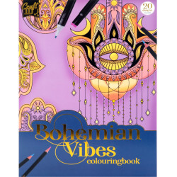 Colouringbook Bohemian Vibes A4 250g/m² 20lp., Craft ID
