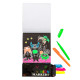 Krāsojamā grāmata Marsieši 40lp. + neona marķieri 5gab., Creative Craft