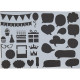 Deco Stencils 4pcs., Craft ID